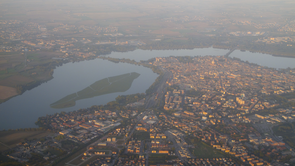 aerial over Mantova