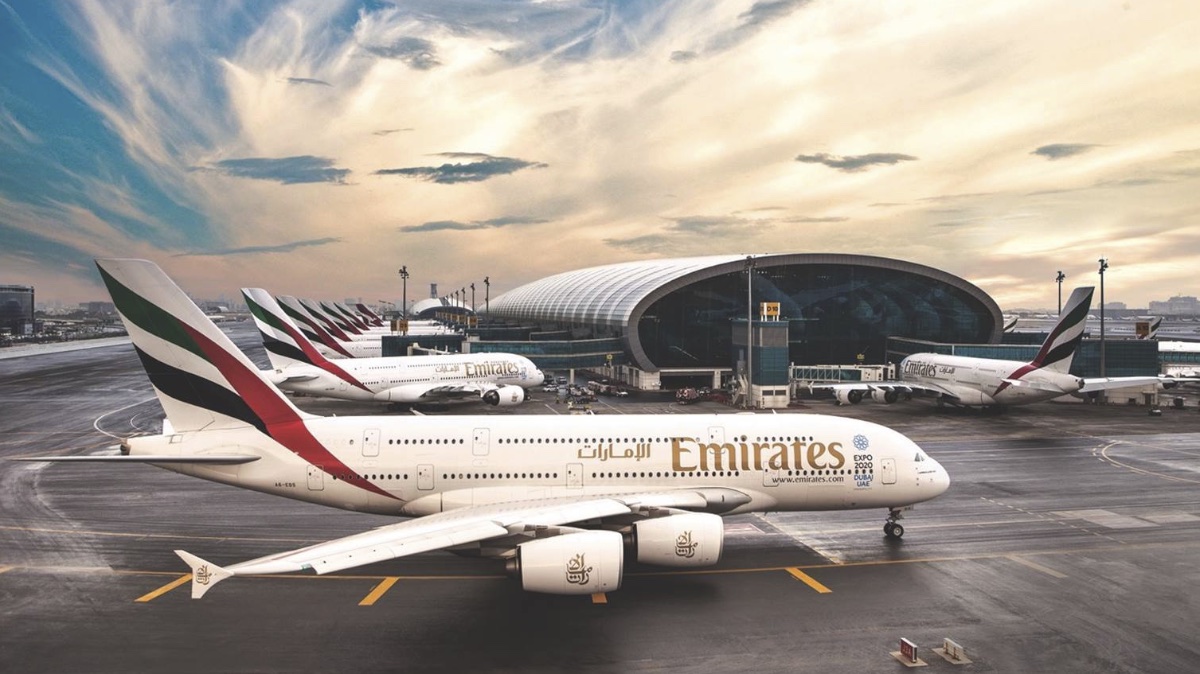 Emirates Airbus A380 a Dubai