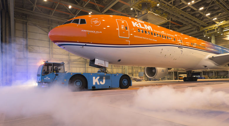 KLM Boeing 777-300ER nella livrea promozionale